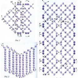 схема плетения украшения из бисера