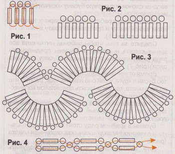 схема украшения из стекляруса