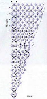 колье ракушка схема плетения из бисера