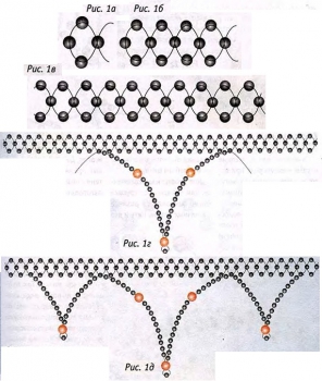 схема украшения из бисера