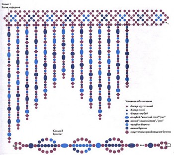 Схема изделий из бисера