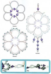 схема плетения колье из бисера