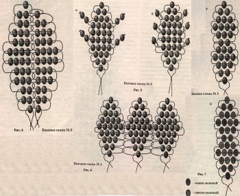 Схемы лепестков из бисера
