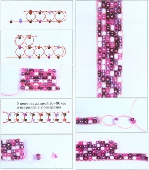 Плетение украшений из бисера