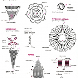 схема плетения игрушки из бисера