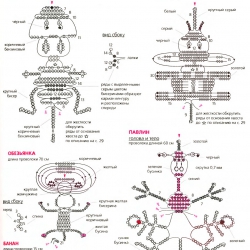 плетение игрушки из бисера