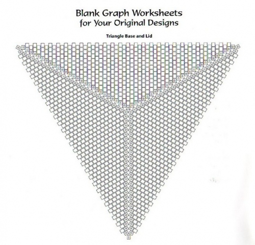 Схема для плетения треугольника из бисера