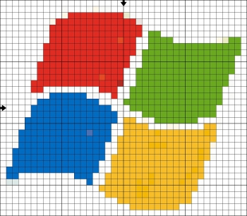 Схема вышивки Windows