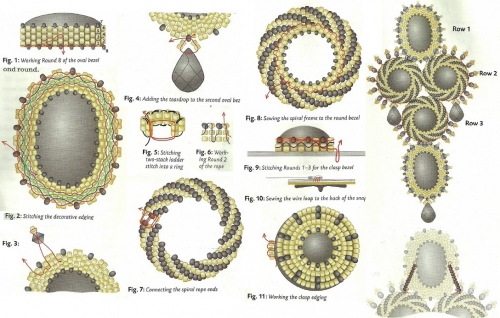 Плетение схема украшение из бисера