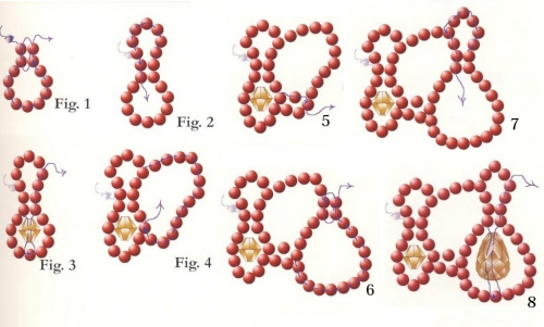 Как сплести цепочку из бисера