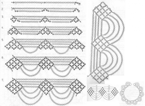 как сплести колье
