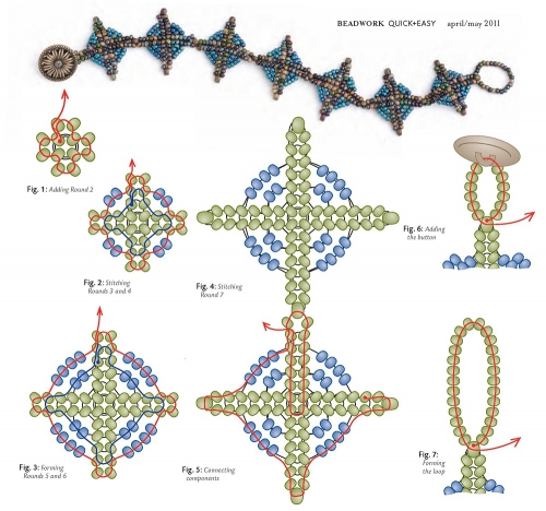 схема плетение браслета