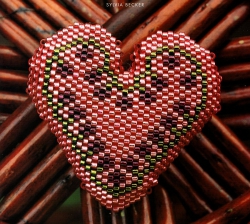 сердце из бисера