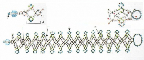 плетение браслета из бисера