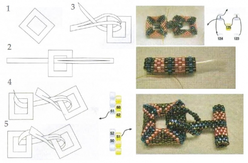 плетение застежки для браслета