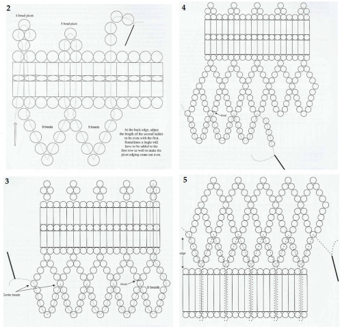 плетем колье схема