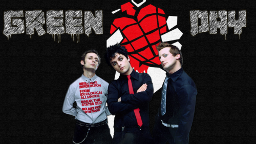 Брелок фаната группы Green Day, брелок из бисера граната-сердце