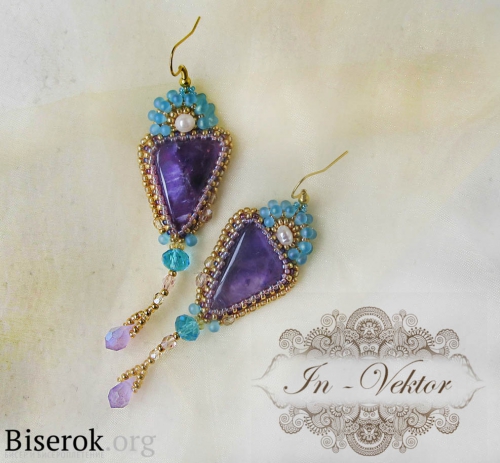 Серьги из бисера